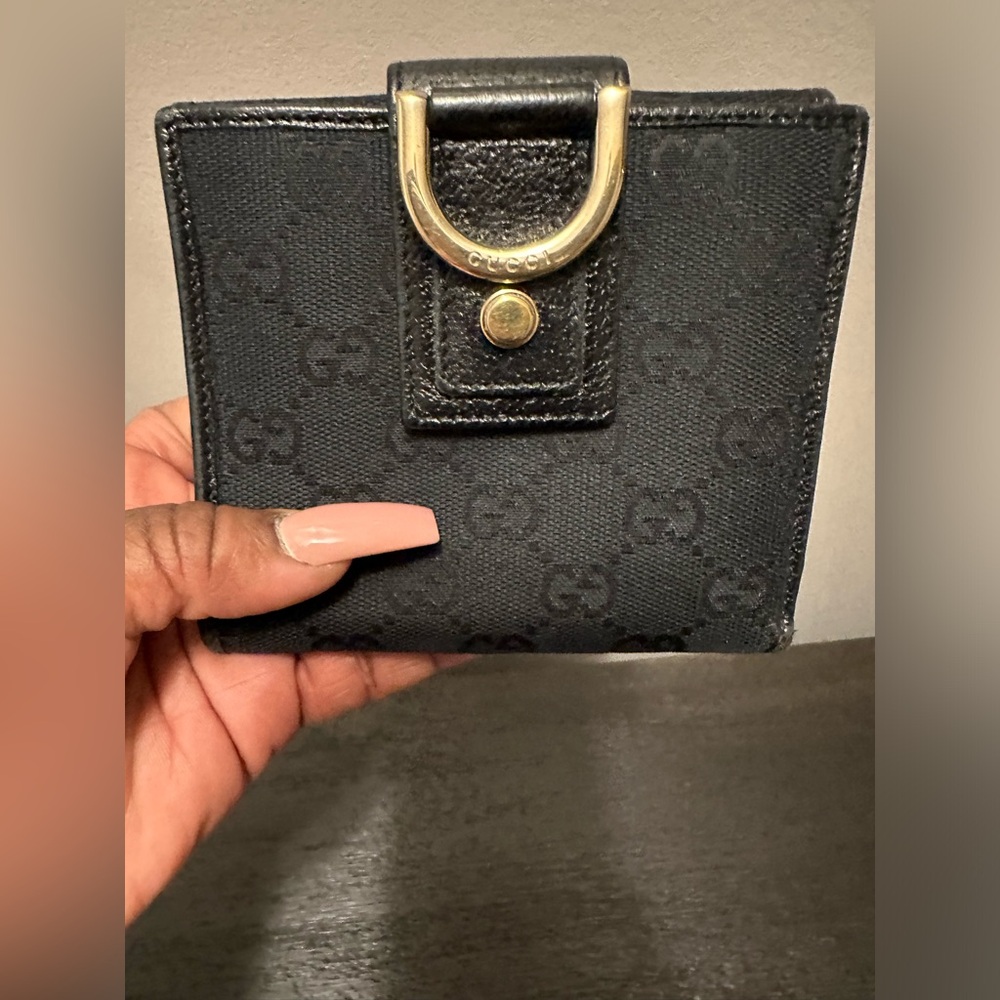 Gucci Black Monogram Wallet